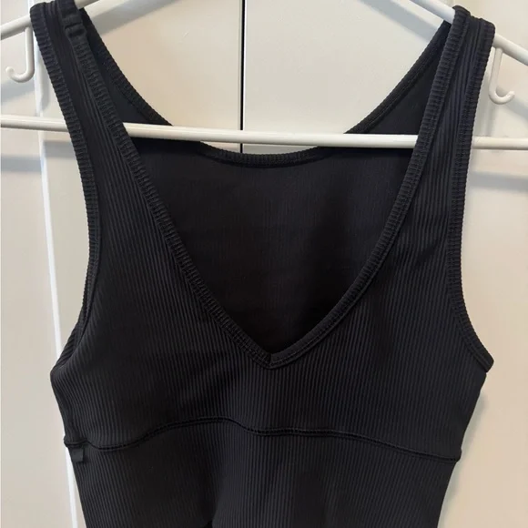 Lululemon Reversible Black Ribbed Tank Top - Picture 2 of 3